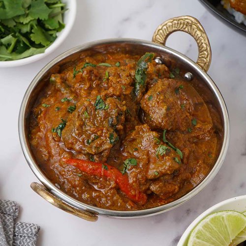 Lamb or goat or beef balti