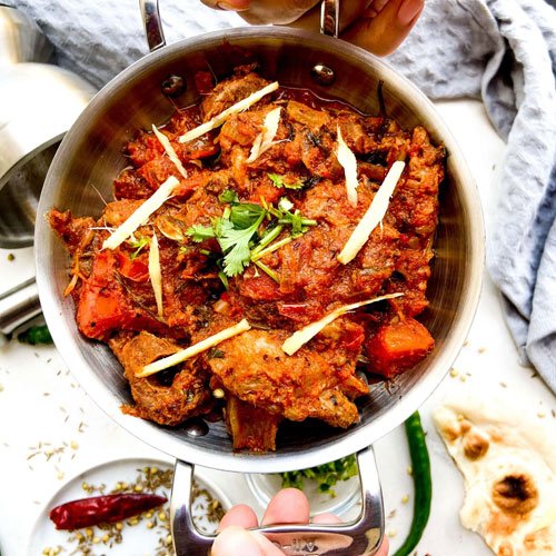 Lamb or goat or beef karahi